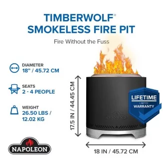 Napoleon Phantom Timberwolf 18" Fire Pit
