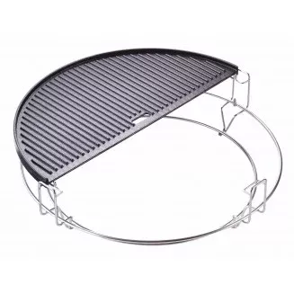 Half Moon Cast Iron Reversible Griddle - Big Joe Half Moon Cast Iron Reversible Griddle - Big Joe