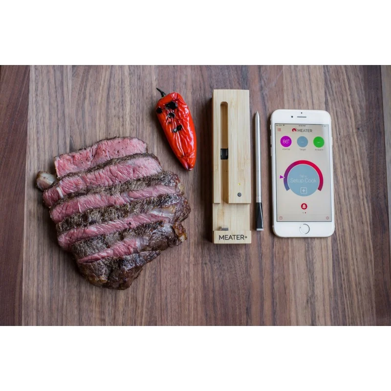 Meater Plus 165ft Range Wireless Meat Thermometer Bluetooth Repeater  OSC-MT-MP01