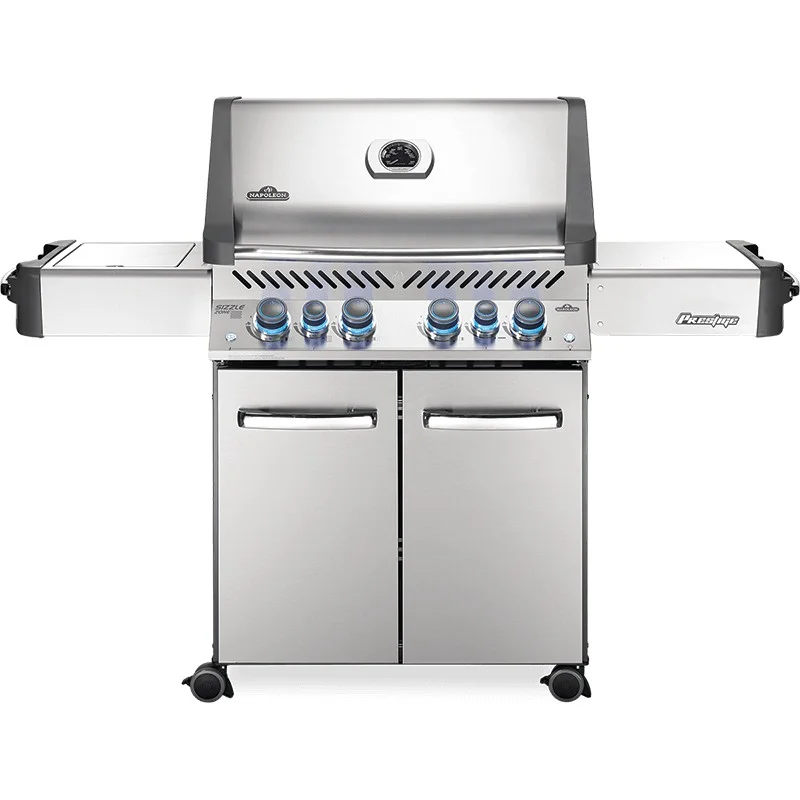 Napoleon Prestige 500 RSIB BBQ - Stainless Steel with Infrared Side & Rear Burners