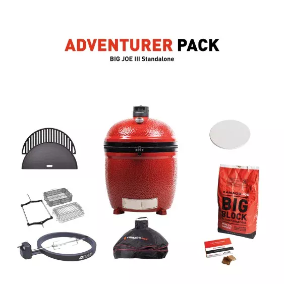 Kamado Joe - Big Joe III Standalone - Adventurer Pack Kamado Joe - Big Joe III Standalone - Adventurer Pack