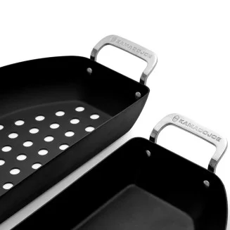 Kamado Joe Karbon Steel - Half-Moon Pan Set