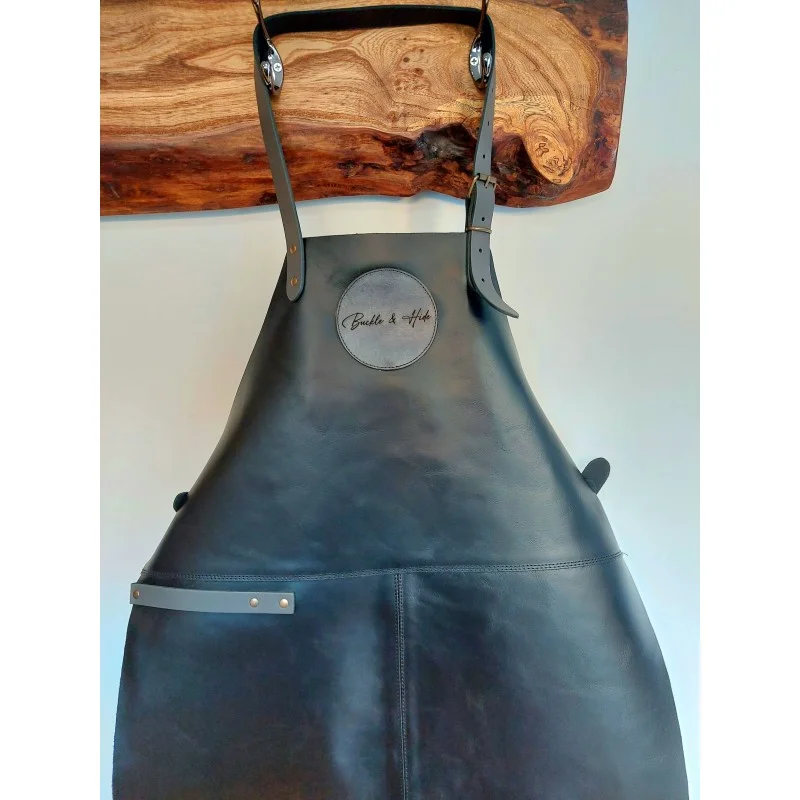 Apron with leather straps discount