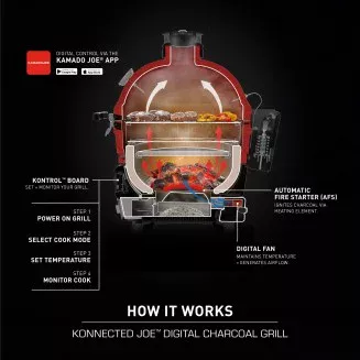 Kamado Joe Konnected Joe Quest Pack new era of ceramic - Free delivery Kamado Joe Konnected Joe Quest Pack new era of ceramic - Free delivery