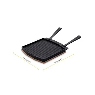 Ooni Cast Iron Dual-Sided Grizzler Plate - versatile