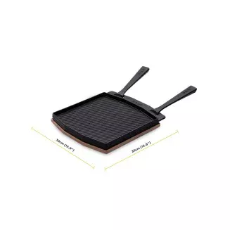 Ooni Cast Iron Dual-Sided Grizzler Plate - versatile