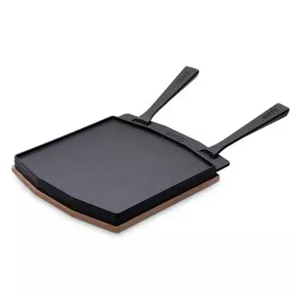 Ooni Cast Iron Dual-Sided Grizzler Plate - versatile
