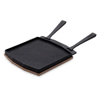 Ooni Cast Iron Dual-Sided Grizzler Plate - versatile