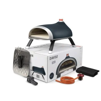 DeliVita Diavolo Gas Pizza Oven - Blue | Portable | Free UK delivery