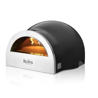 DeliVita Wood-Fired Pizza Oven - Very Black