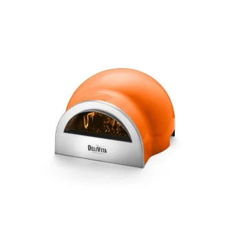 DeliVita Wood-Fired Pizza Oven - Blaze Orange | Free UK delivery | 5 Star