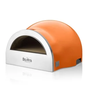 DeliVita Wood-Fired Pizza Oven - Blaze Orange