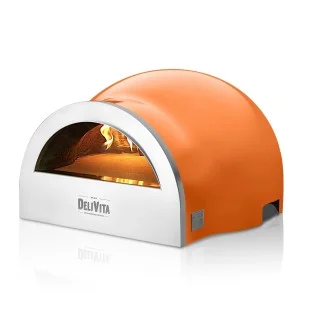 DeliVita Wood-Fired Pizza Oven - Blaze Orange