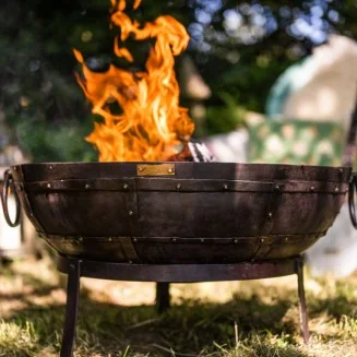 Kadai Recycled Firebowl 60cm - With Stands