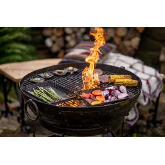 Kadai Recycled Firebowl 60cm - With Stands