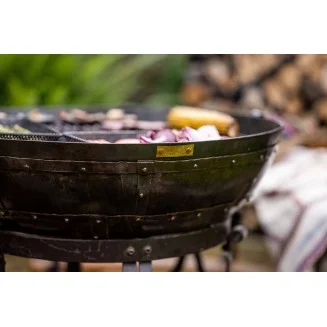 Kadai Recycled Firebowl 60cm - With Stands