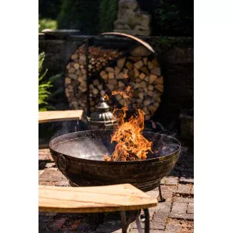 Kadai Recycled Firebowl 120cm | Extra Large Firepit| BBQs 2u
