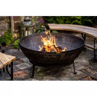 Kadai Recycled Firebowl 120cm | Extra Large Firepit| BBQs 2u
