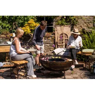 Kadai Recycled Firebowl 120cm | Extra Large Firepit| BBQs 2u