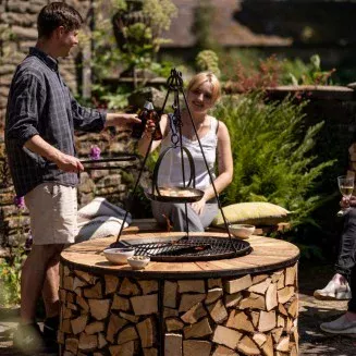 Kadai Firebowl Table & Shield | For Patios & Decking | BBQs 2u Kadai Firebowl Table & Shield | For Patios & Decking | BBQs 2u