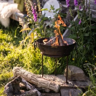 Kadai Travel Firebowl 40cm - With Stand