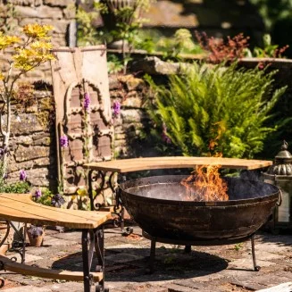Kadai Curved Bench | Fire Pit Bench