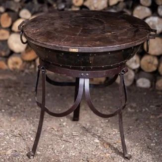 Kadai Recycled Shield - 80cm | Kadai Lid | Firepit Lid
