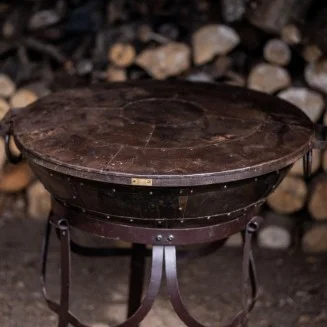Kadai Recycled Shield - 80cm | Kadai Lid | Firepit Lid