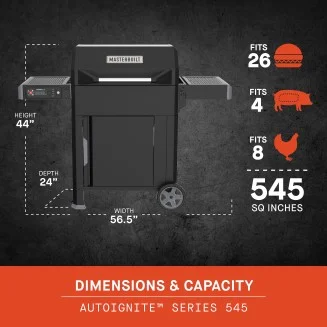Masterbuilt AutoIgnite Series 545 Digital Charcoal Grill & Smoker Bundle