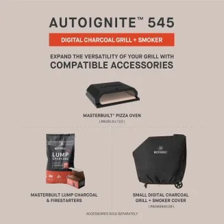 Masterbuilt AutoIgnite Series 545 Digital Charcoal Grill & Smoker Bundle
