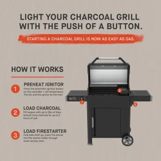 Masterbuilt AutoIgnite Series 545 Digital Charcoal Grill & Smoker Bundle