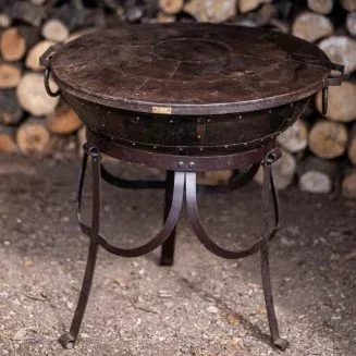 Kadai Recycled Shield - 120cm | Kadai Lid | Firepit Lid