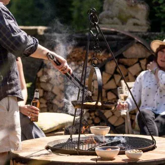 Kadai Cooking Tripod & Chain - 120cm Kadai Cooking Tripod & Chain - 120cm