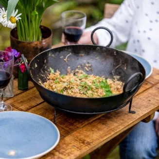 Kadai Cooking Bowl with Chains - 60cm