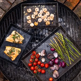 Kadai Set of 3 Grill Trays