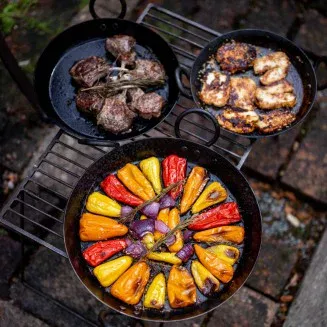 Kadai Set of 3 Skillets | Firepit Skillet Kadai Set of 3 Skillets | Firepit Skillet