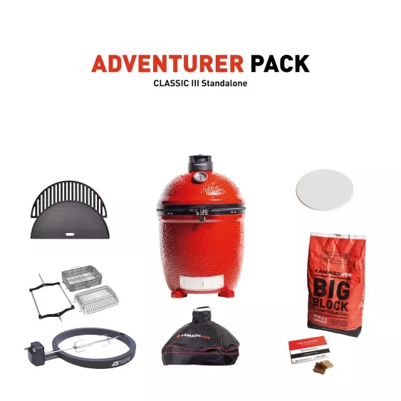 Kamado Joe - Classic III Standalone - Adventurer Pack Kamado Joe - Classic III Standalone - Adventurer Pack
