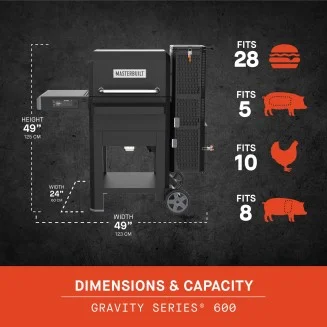 Masterbuilt Gravity Series 600 Pitmaster Pack Digital Charcoal grill