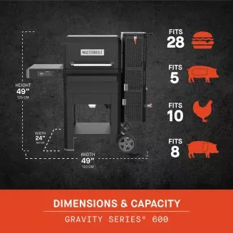 Masterbuilt Gravity Series 600 Pizza Pack Digital Charcoal grill Masterbuilt Gravity Series 600 Pizza Pack Digital Charcoal grill