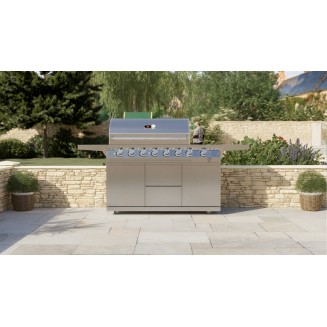 Whistler Cirencester 6 BBQ | Large Stainless Steel 6 burner BBQ Kitchen