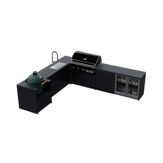 Whistler Fairford - 8 Piece Corner Outdoor Modular Kitchen