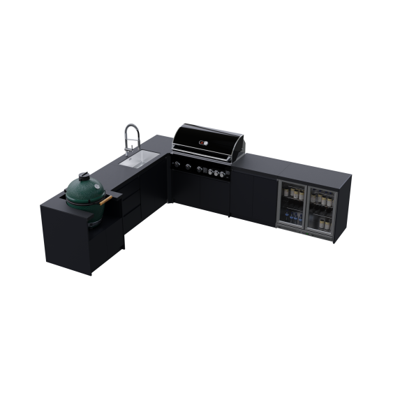 Whistler Fairford - 8 Piece Corner Outdoor Modular Kitchen Whistler Fairford - 8 Piece Corner Outdoor Modular Kitchen