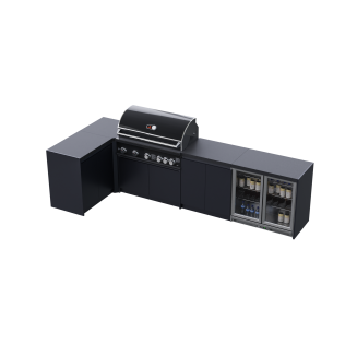 Whistler Fairford - 6 Piece Corner Outdoor Modular Kitchen