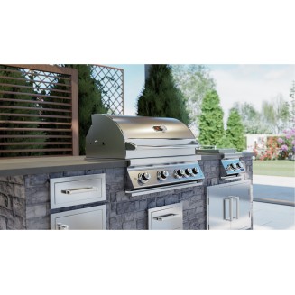 Whistler Burford 4 BBQ | 4 Burner Built-In Gas BBQ Grill Head Whistler Burford 4 BBQ | 4 Burner Built-In Gas BBQ Grill Head