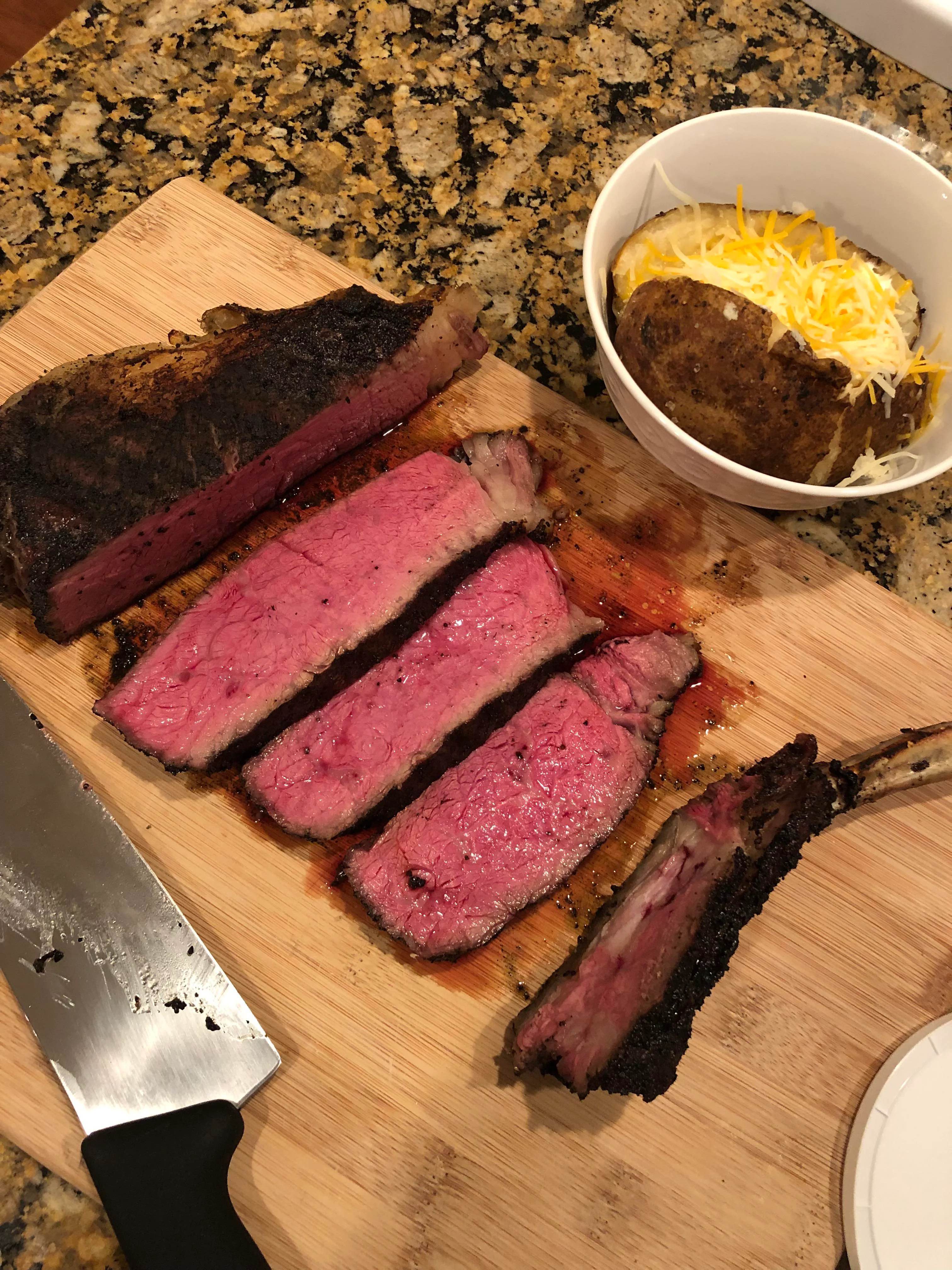 Reserve Sear Steak on BBQ