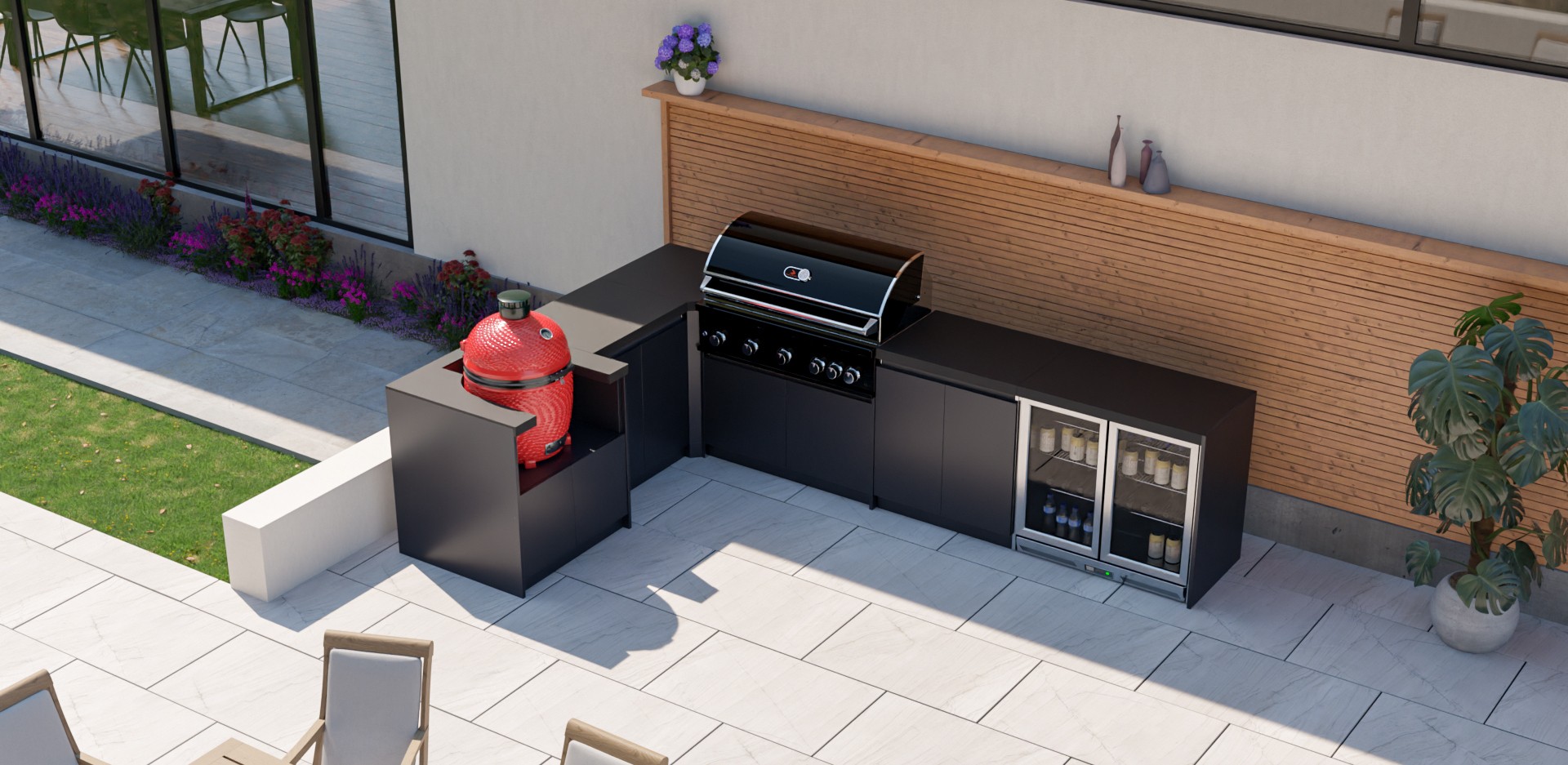 Kamado Joe Big Green Egg Outdoor Kitchen