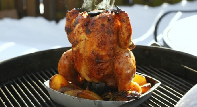 Beer cheap chicken weber